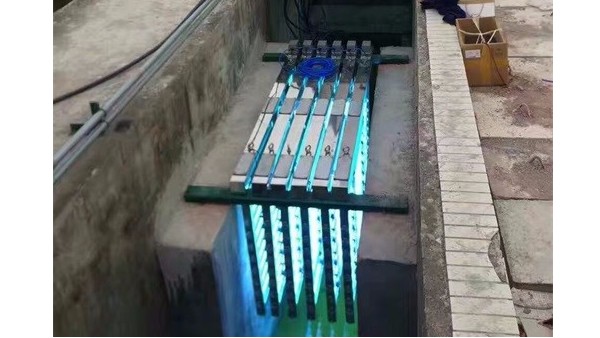 香港某污水处理厂明渠式紫外线消毒器应用案例